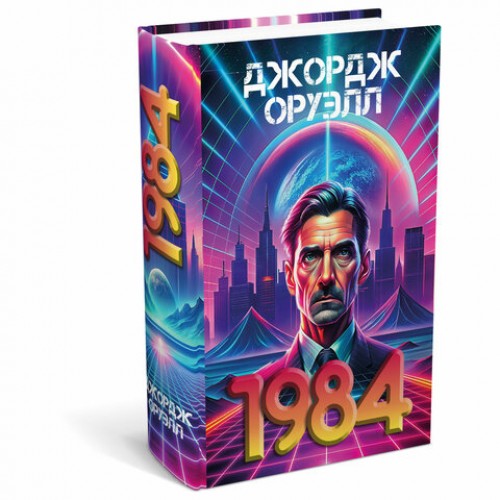 Сейф-книга 1984, 55х115х180 мм, кодовый замок, BRAUBERG, 291355