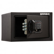 Сейф мебельный BRABIX SF-170EL, 170х260х230 мм, электронный замок, черный, 291143, S103BR210614