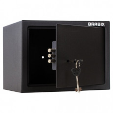 Сейф мебельный BRABIX SF-230KL, 230х310х250 мм, ключевой замок, черный, 291146, S103BR211514
