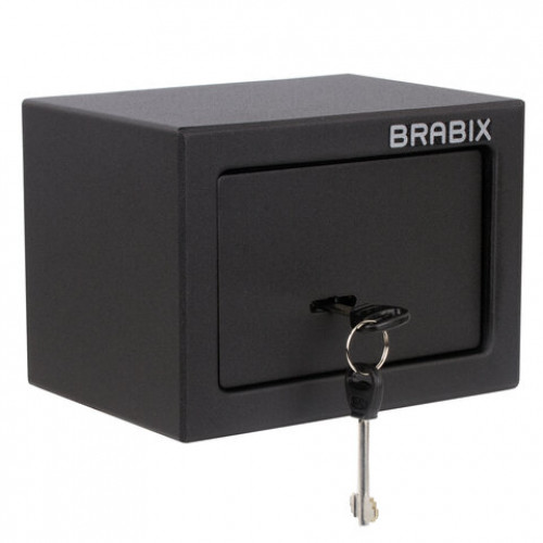 Сейф мебельный BRABIX SF-140KL, 140х195х140 мм, ключевой замок, черный, 291140, S103BR210114
