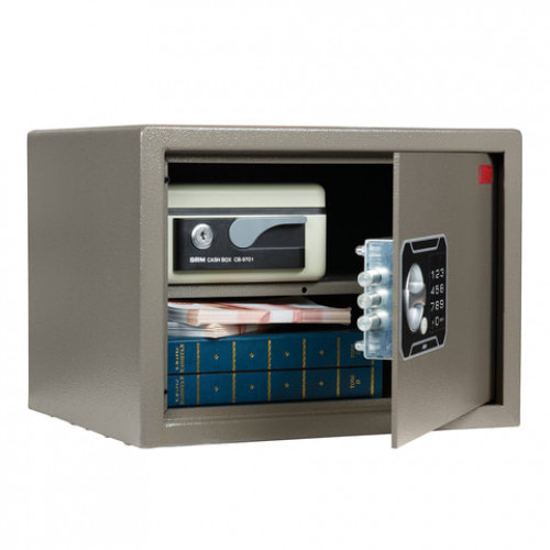 Сейф AIKO ТМ-25EL, 250х340х280 мм, 10 кг, электронный замок, полка