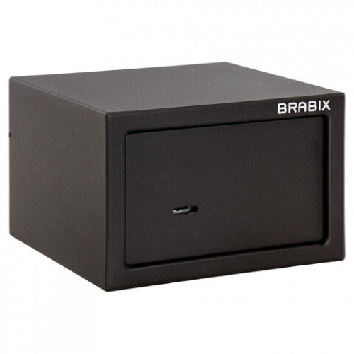 Сейф мебельный BRABIX SF-170KL, 170х260х230 мм, ключевой замок, черный, 291142, S103BR210514