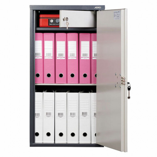 Шкаф металлический для документов AIKO SL-87Т ГРАФИТ, 870х460х340 мм, 21 кг, S10799090502