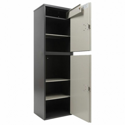 Шкаф металлический для документов AIKO SL-150/2Т ГРАФИТ, 1490х460х340 мм, 36 кг, S10799152502