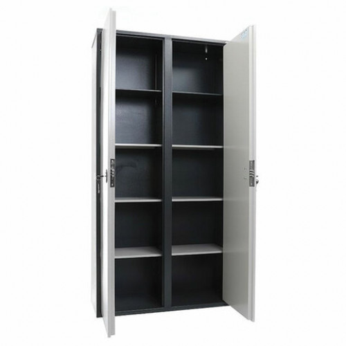 Шкаф металлический для документов AIKO SL-185/2 ГРАФИТ, 1800х920х340 мм, 85 кг, S10799182002