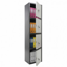 Шкаф металлический для документов AIKO SL-185/4 ГРАФИТ, 1800х460х340 мм, 37 кг, S10799182502