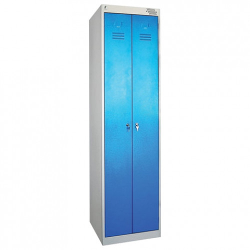 Шкаф металлический для одежды ШРЭК-22-530, двухсекционный, 1850х530х500 мм, разборный