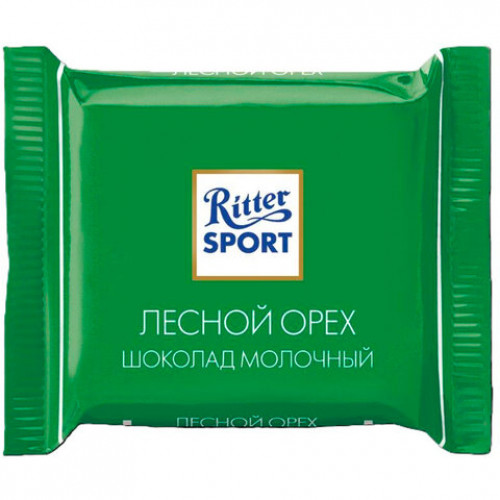 Шоколад порционный 1 плитка RITTER SPORT, ассорти, 16,67 г, Яркая коллекция