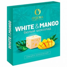 Шоколад порционный O'ZERA White Mango белый с манго, 90 г (12 кубиков), ООС850