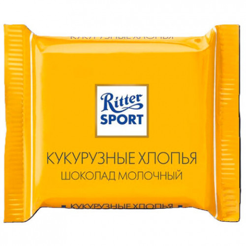 Шоколад порционный 1 плитка RITTER SPORT, ассорти, 16,67 г, Яркая коллекция