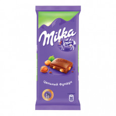 Шоколад MILKA (Милка) молочный, с цельным фундуком, 85 г, 100841