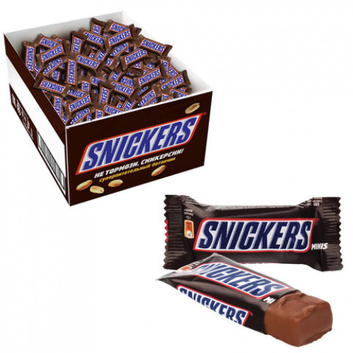 Батончики мини SNICKERS Minis шоколадные, 2,9 кг