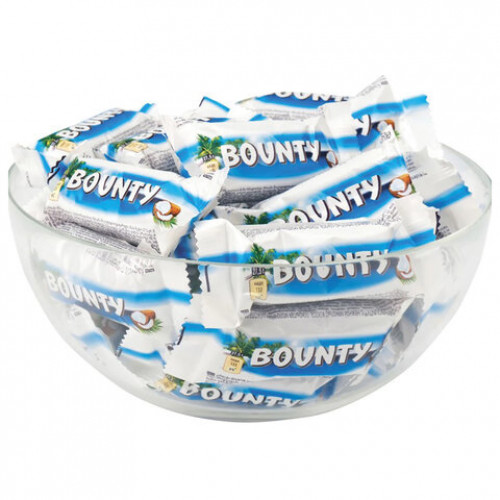 Батончики мини BOUNTY Minis шоколадные, 3 кг