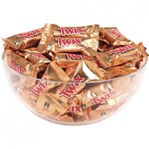 Конфеты шоколадные TWIX minis, весовые, 1 кг, картонная упаковка, 57237