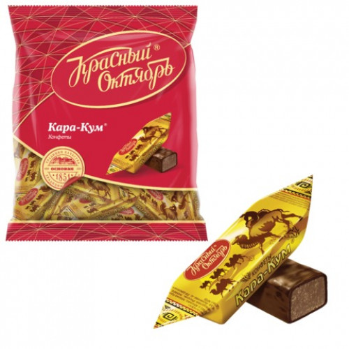 Конфеты шоколадные КРАСНЫЙ ОКТЯБРЬ Кара-Кум, 250 г, пакет, КО04272