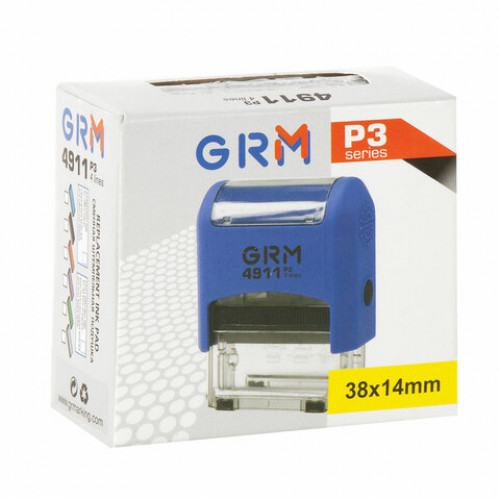 Штамп стандартный ОПЛАЧЕНО, оттиск 38х14 мм синий, GRM 4911 Р3, 110491150