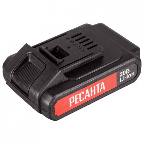 Дрель-шуруповерт аккумуляторная бесщеточная, 20В, 55 Нм, 2х2,0 А*ч, РЕСАНТА ДА-20-2ЛК-Б, 75/14/10