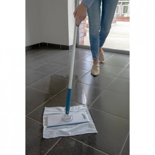 Швабра с автозахватом SNAPPY черенок 127см, флаундер 25х10см, салфетка 30х30см микроф, 82230