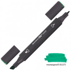 Маркер для скетчинга двусторонний 1 мм - 6 мм BRAUBERG ART CLASSIC, ИЗУМРУДНЫЙ (G127), 151784 Маркер для скетчинга двусторонний 1 мм - 6 мм BRAUBERG ART CLASSIC, ИЗУМРУДНЫЙ (G127), 151784