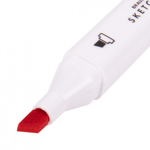 Маркеры для скетчинга двусторонние BRAUBERG ART DEBUT WHITE, НАБОР 12 шт., цвета осени, 152138