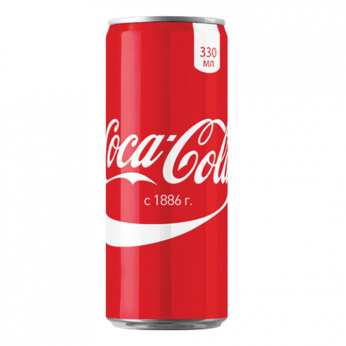 Напиток газированный COCA-COLA (Кока-кола), 0,33 л, 14663