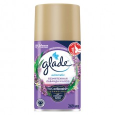 Сменный баллон 269 мл GLADE Безмятежная лаванда и алоэ для автоматических освежителей, 864986