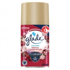 Сменный баллон 269 мл GLADE Пион и сочные ягоды для автоматических освежителей, 864977