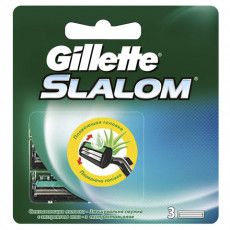 Сменные кассеты для бритья 3 шт., GILLETTE (Жиллет) Slalom, для мужчин