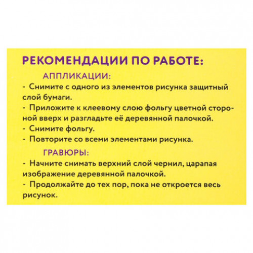 Набор для творчества 2 в 1 Гравюра-аппликация, Забавные животные, 3 основы, ЮНЛАНДИЯ, 662397