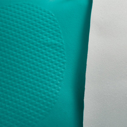 Перчатки нитриловые MANIPULA Дизель, хлопчатобумажное напыление, размер 9 (L), зеленые, N-F-06