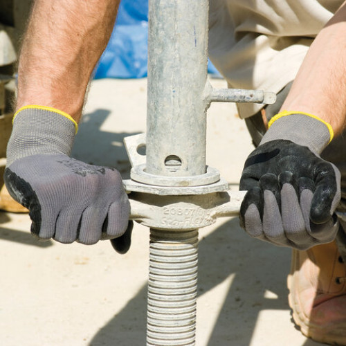 Перчатки текстильные MAPA Ultrane 553, нитриловое покрытие (облив), размер 10 (XL), черные