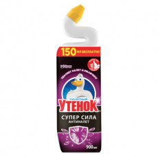 Средство для уборки туалета 900мл ТУАЛЕТНЫЙ УТЕНОК Супер Сила Антиналет, ш/к 26222, 865023