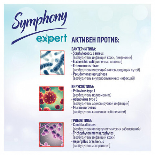 Средство антивирусное 250 мл, SYMPHONY EXPERT Эвкалипт, аэрозоль, для ПОВЕРХНОСТЕЙ и воздуха, 37054, 4600104037054S