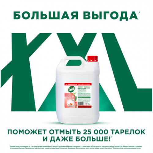 Средство для мытья посуды 5 л, СИФ Красный апельсин и эвкалипт, гель