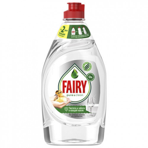 Средство для мытья посуды 450 мл, FAIRY (Фейри) Pure & Clean, 80841039