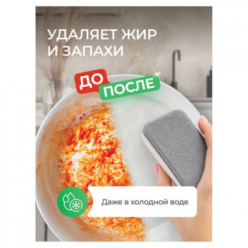 Гель для мытья посуды биоразлагаемый 1л SYNERGETIC Алоэ, флип топ, 103103/8