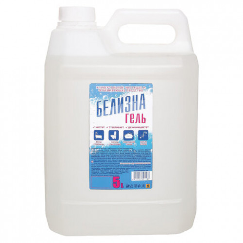 Средство для отбеливания, дезинфекции и уборки 5 л, БЕЛИЗНА-ГЕЛЬ (ПЭТ-ФОРМ)