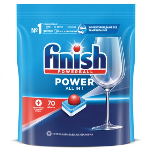 Таблетки для посудомоечных машин 70 шт. FINISH Power All in 1, 3213237