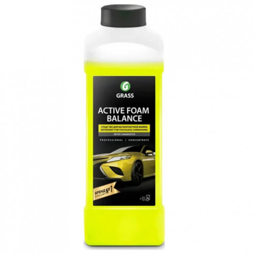 Автошампунь c активной пеной 1л GRASS ACTIVE FOAM BALANCE легкосмываемый, концентрат, 110513