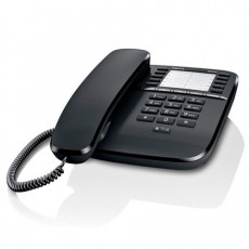 Телефон проводной Gigaset DA510, память 20 ном., черный, S30054S6530S301
