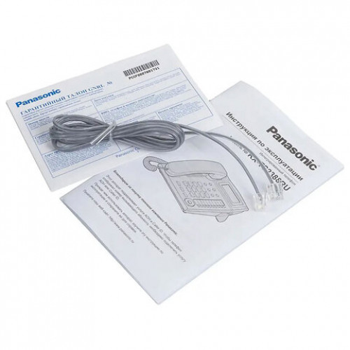 Телефон PANASONIC KX-TS2388RUB, АОН, спикерфон, память 50 ном., тонал/импул. режим, чёрный