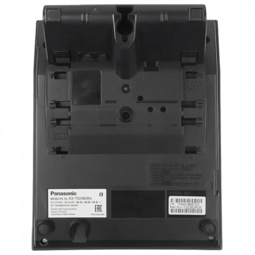 Телефон PANASONIC KX-TS2382RUB, память 10 ном., тональный/импульсный режим, повтор, чёрный