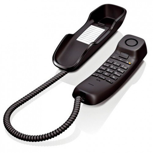 Телефон проводной Gigaset DA210, черный, S30054S6527S301