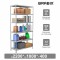 Стеллаж металлический BRABIX MS 220/40-6, 2200*1000*400 мм, 6 полок, 291374