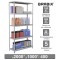 Стеллаж металлический BRABIX MS Plus-200/40-5, 2000х1000х400 мм, 5 полок, регулируемые опоры, 291109, S241BR164502