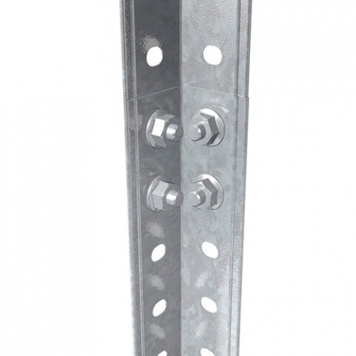 Стеллаж металлический ПРАКТИК ES облегченный (1450х750х300 мм), 4 полки, оцинкованная сталь, S24099033458