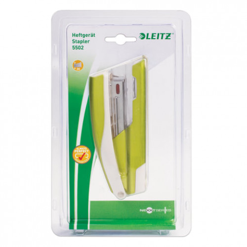 Степлер №24/6, 26/6 металлический LEITZ New NeXXt WOW, до 30 л., зеленый металлик, 55022054