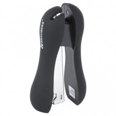 Степлер №24/6, 26/6 BRAUBERG Soft Black, до 20 листов, эргономичный, черный, 226862