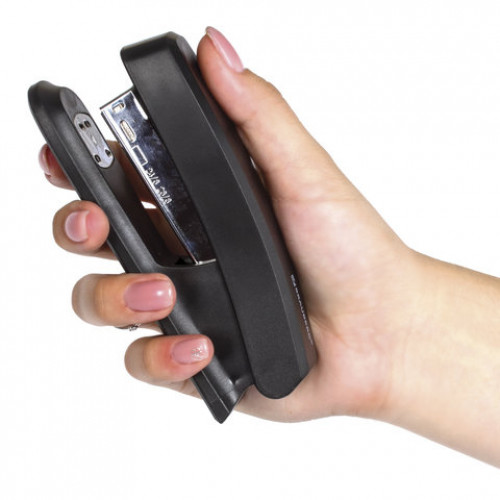 Степлер №24/6, 26/6 BRAUBERG Standard, до 25 листов, черный, 226851