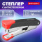 Степлер №10 металлический BRAUBERG UNIVERSAL GT, до 16 листов,с антистеплером, красный, 272751